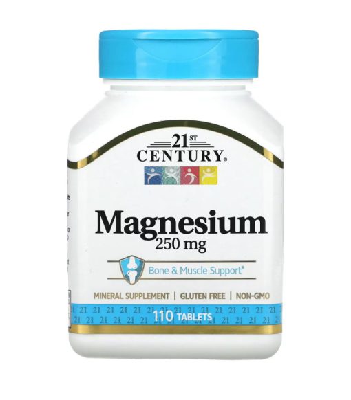 21st Century, Magnesium, 250 mg, 110 Tablets